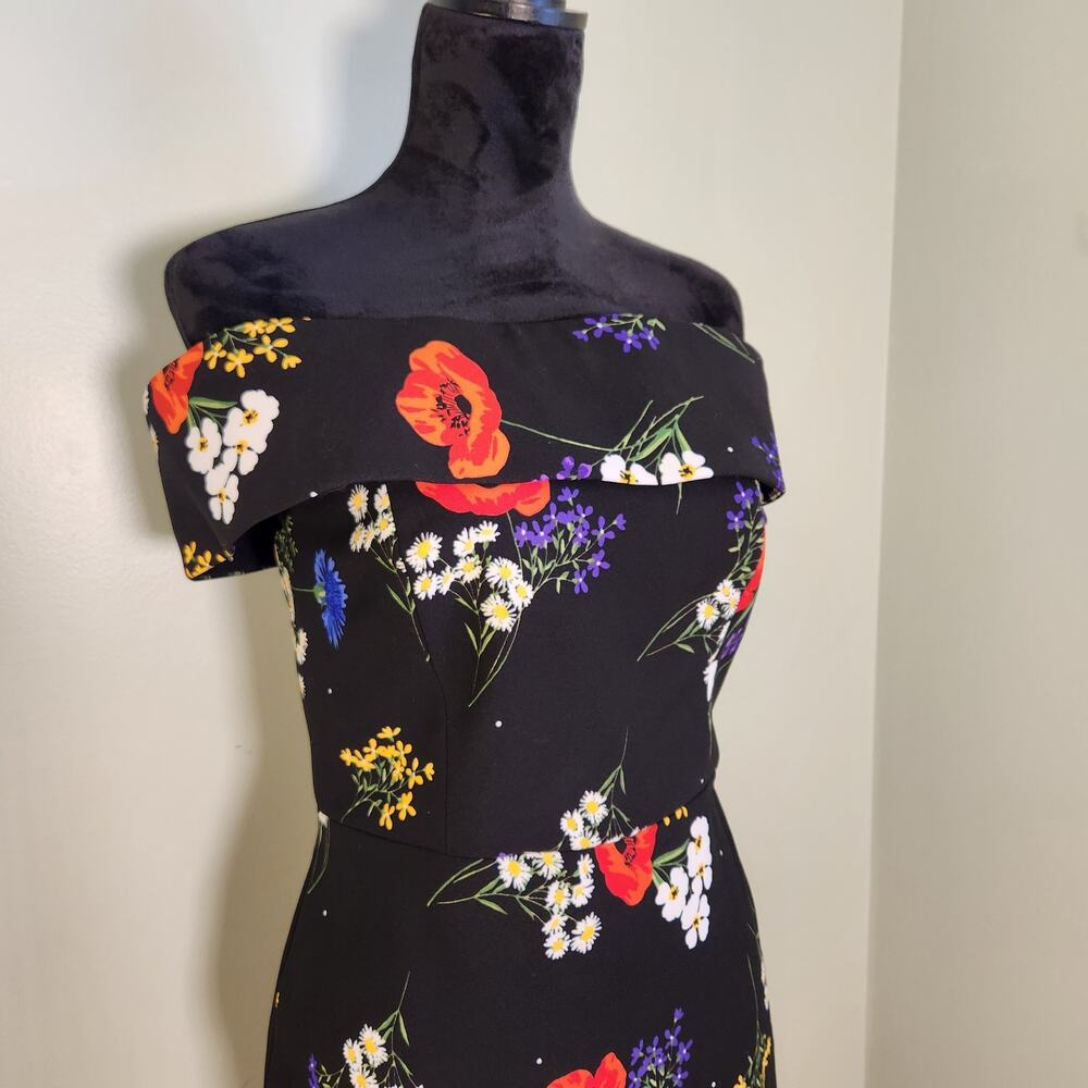 CALVIN KLEIN NWT Floral Off the Shoulder Dress, Size 8 - Picture 8 of 16